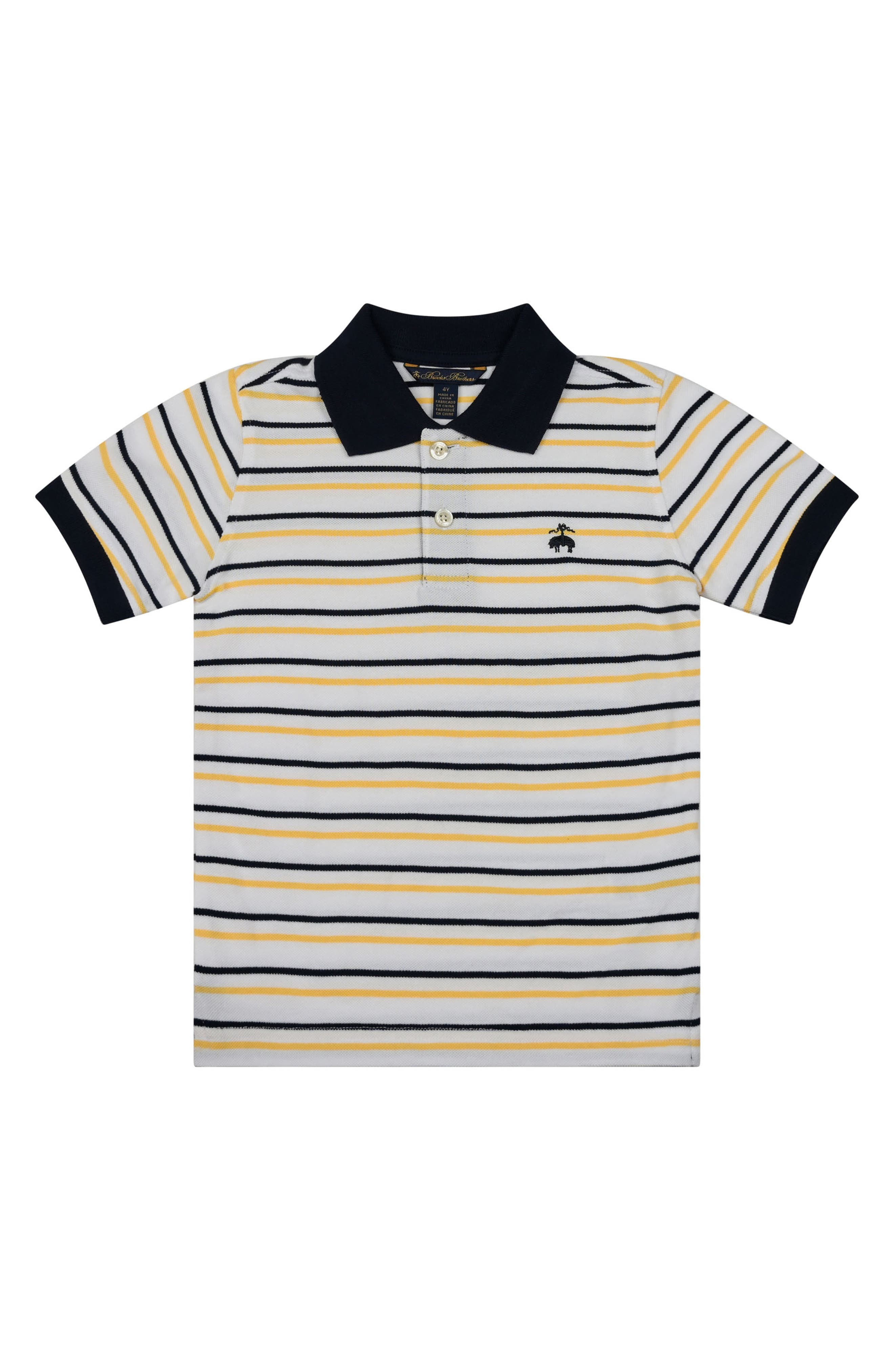 Brooks Brothers Kids' Stripe Piqué Polo