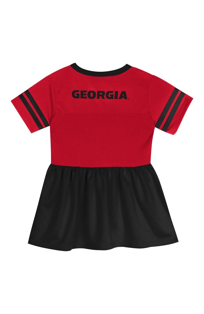 Outerstuff Girls Preschool Outerstuff Red/Black Georgia Bulldogs Stadium Lights Fashion Jersey Dress, Alternate, color, Red