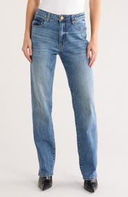 KUT from the Kloth Melissa High Waist Relaxed Straight Leg Jeans