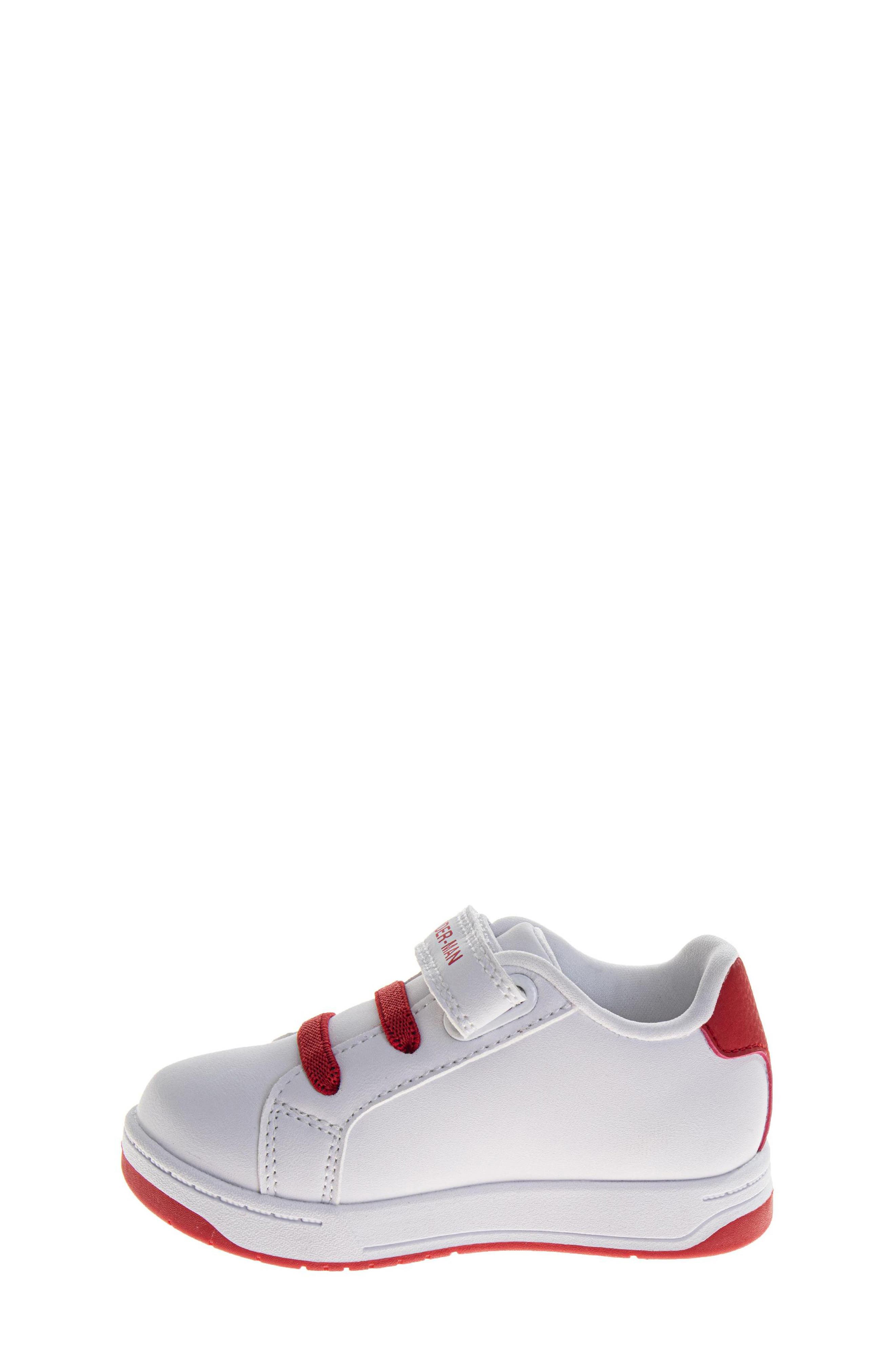 Kids' Marvel Web-Slinger Spider-Man Sneaker, Alternate, color, WHITE RED