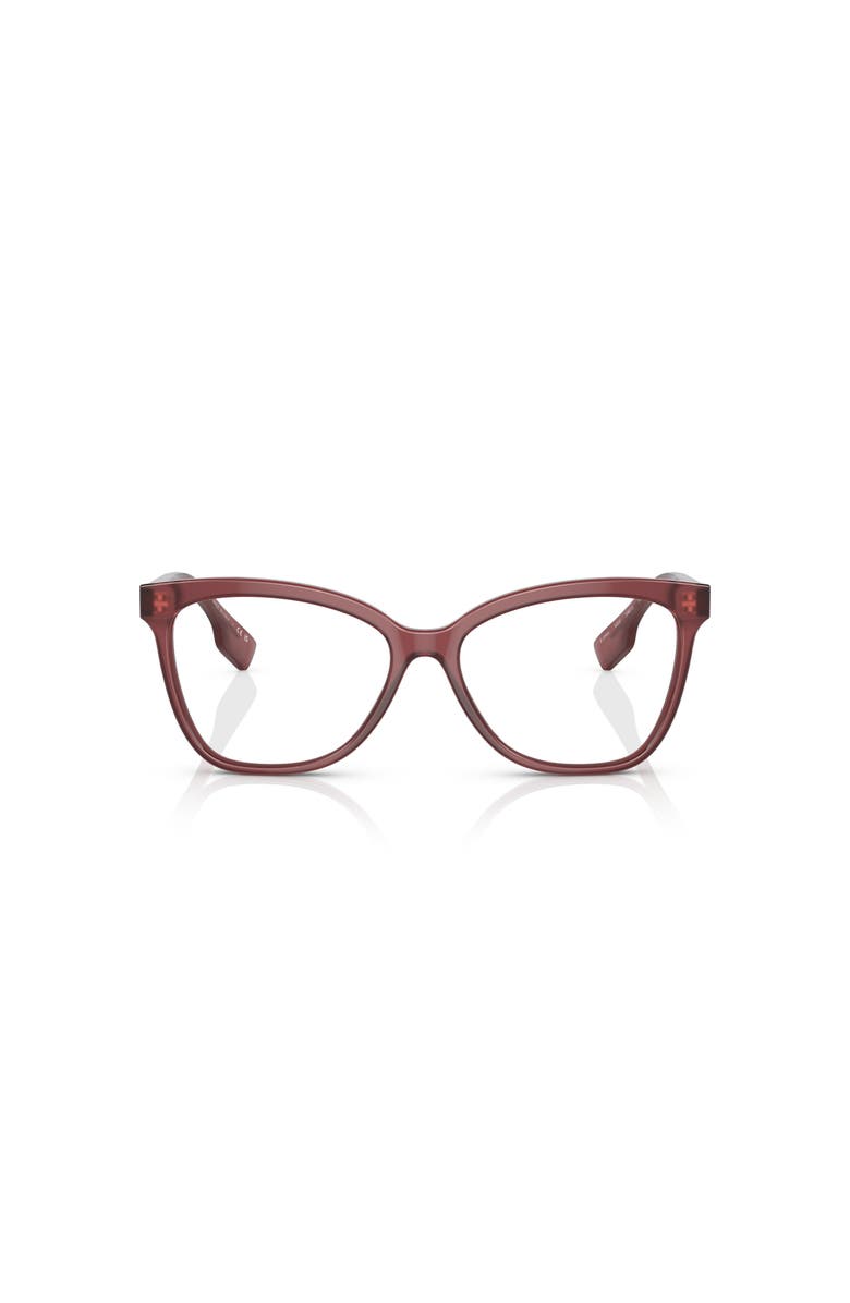 Burberry 52mm Cat Eye optical glasses, Alternate, color, Red