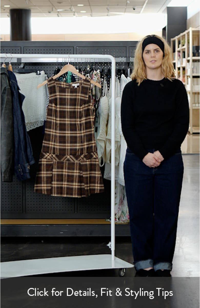 Plaid Sleeveless Minidress, sales video thumbnail