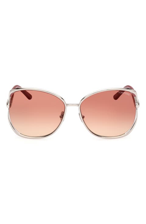 62mm Round Sunglasses