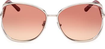 62mm Round Sunglasses