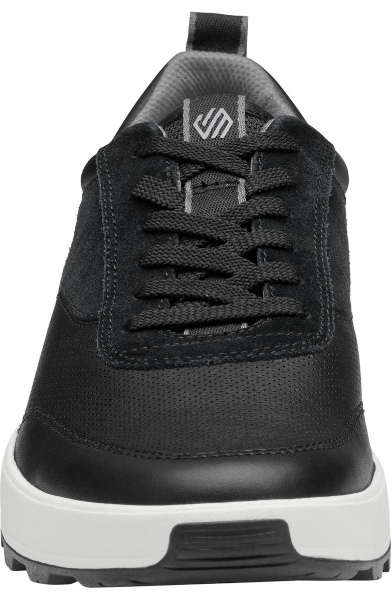 Johnston & Murphy Lucas Sneaker, Alternate, color, Black Full Grain/ Suede