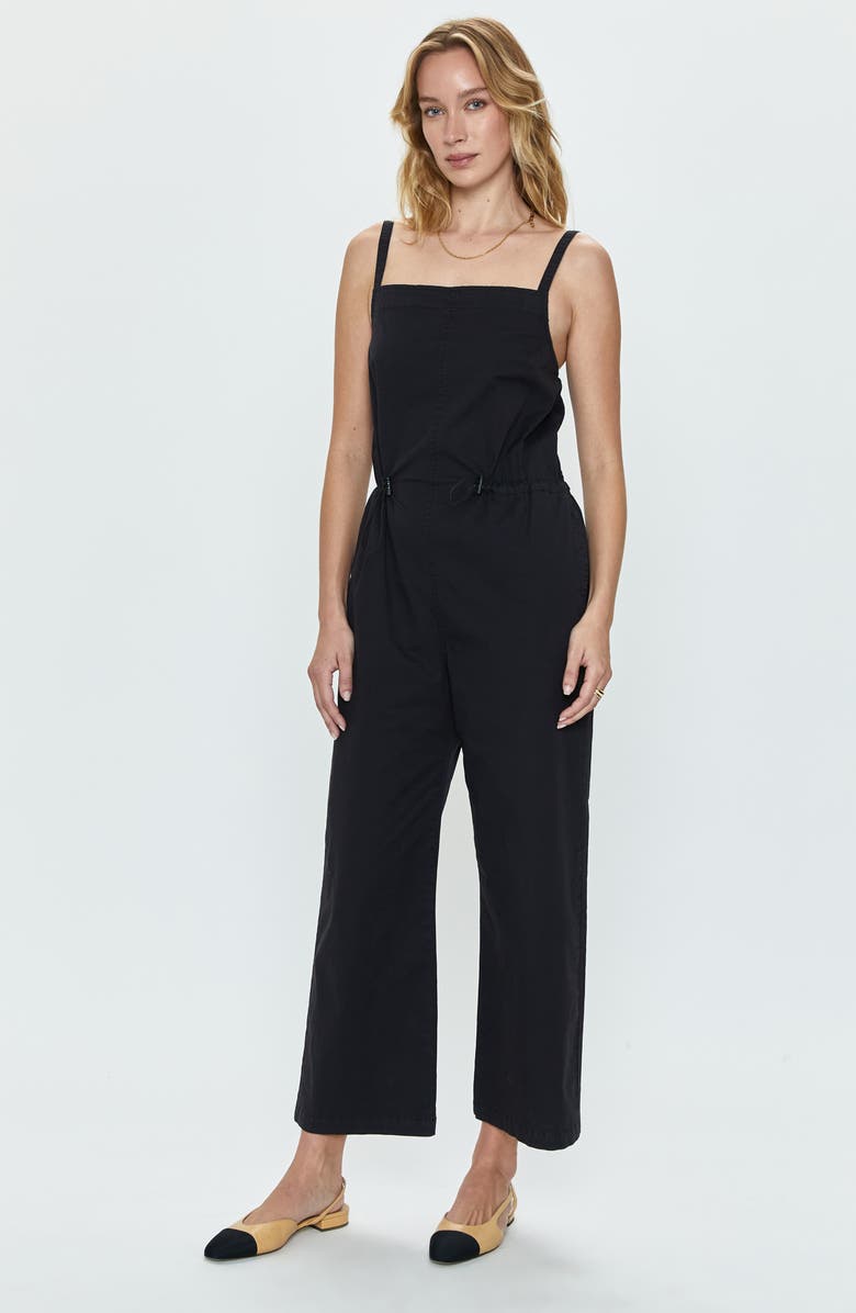 Pistola Adela Wide Leg Stretch Cotton Jumpsuit, Alternate, color, Fade To Black