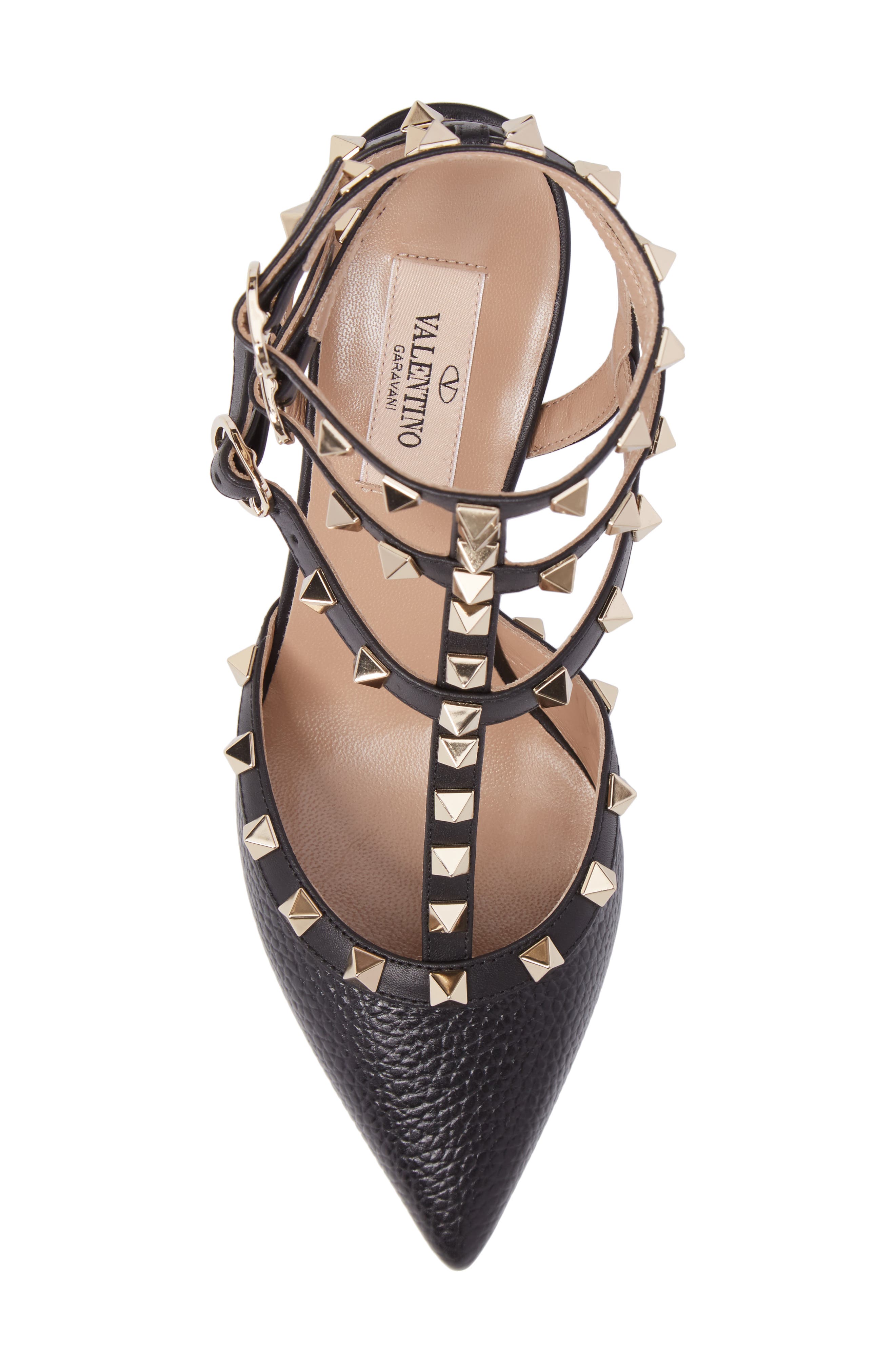Valentino Garavani Rockstud T-Strap Pump, Alternate, color, 