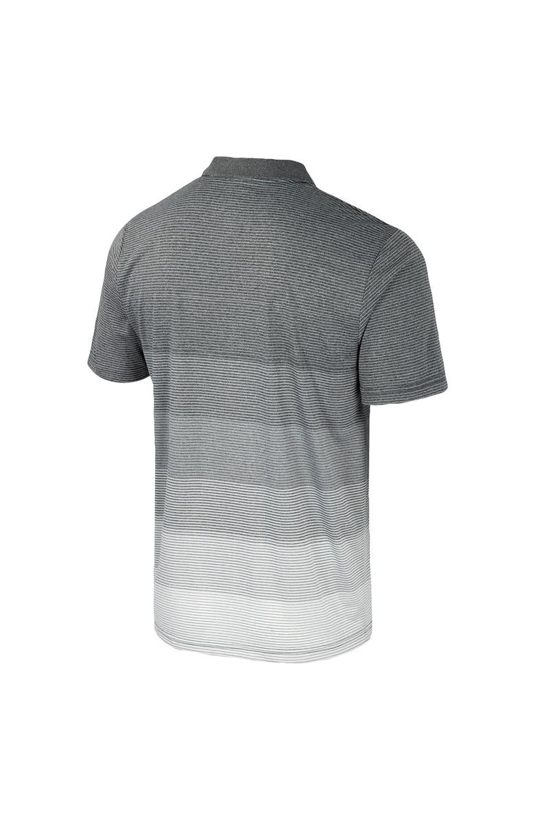 COLOSSEUM Men's Colosseum Gray Ohio State Buckeyes Striped Mesh Polo, Alternate, color, 