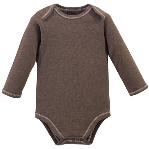 Touched By Nature 5pk Long Sleeve Organic Bodysuits In Multi