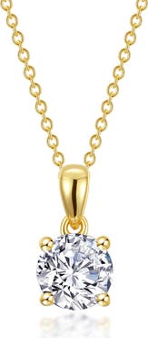 Lafonn Simulated Diamond Solitaire Pendant Necklace