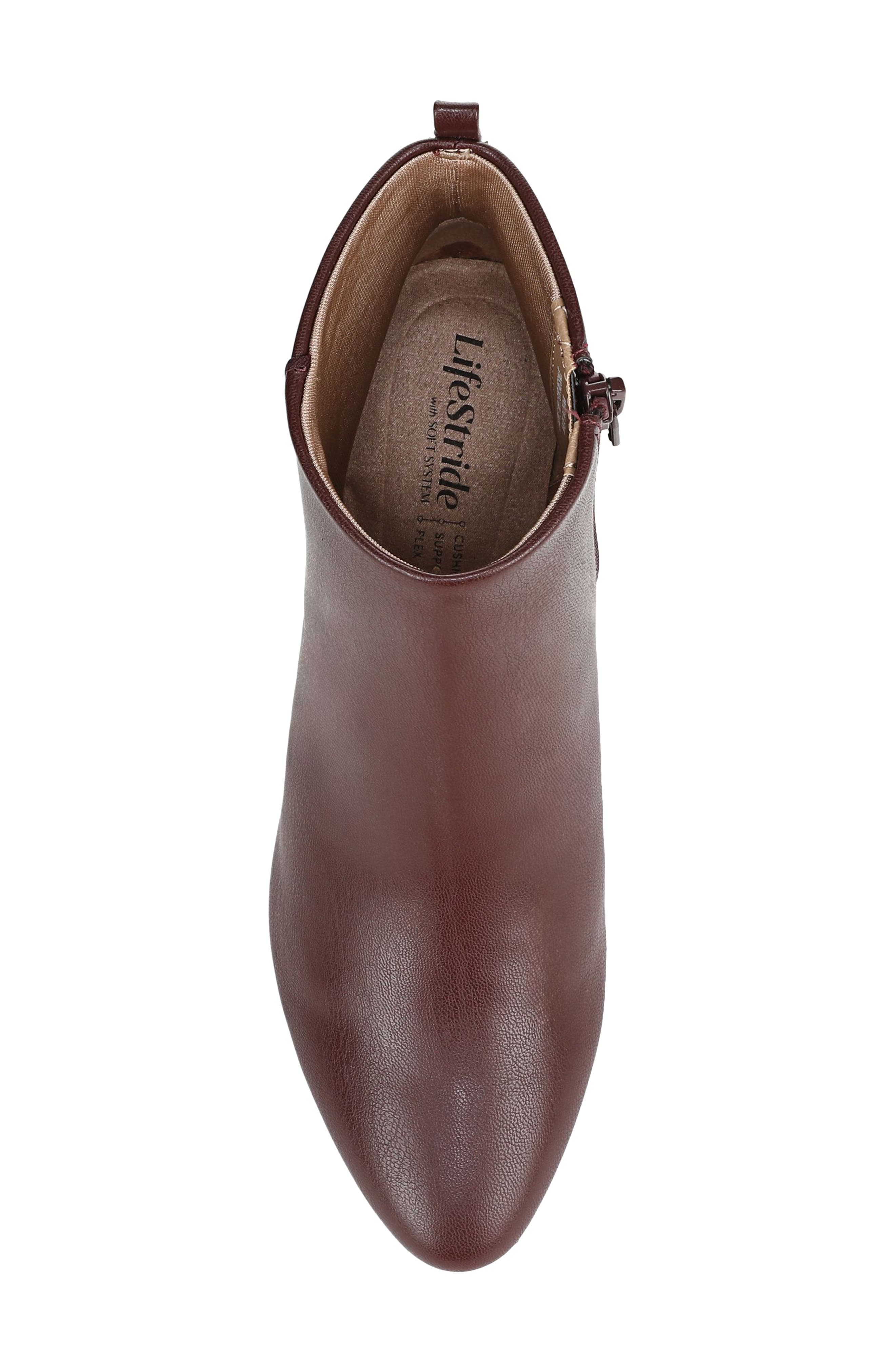 LifeStride Glow Bootie, Alternate, color, California Wine Red