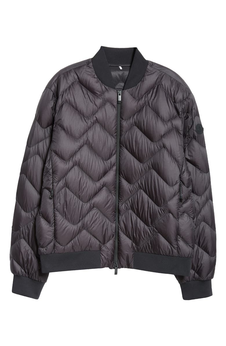 Moncler Brun Chevron Quilted Down Jacket, Alternate, color, 