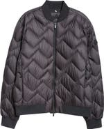 Moncler Brun Chevron Quilted Down Jacket