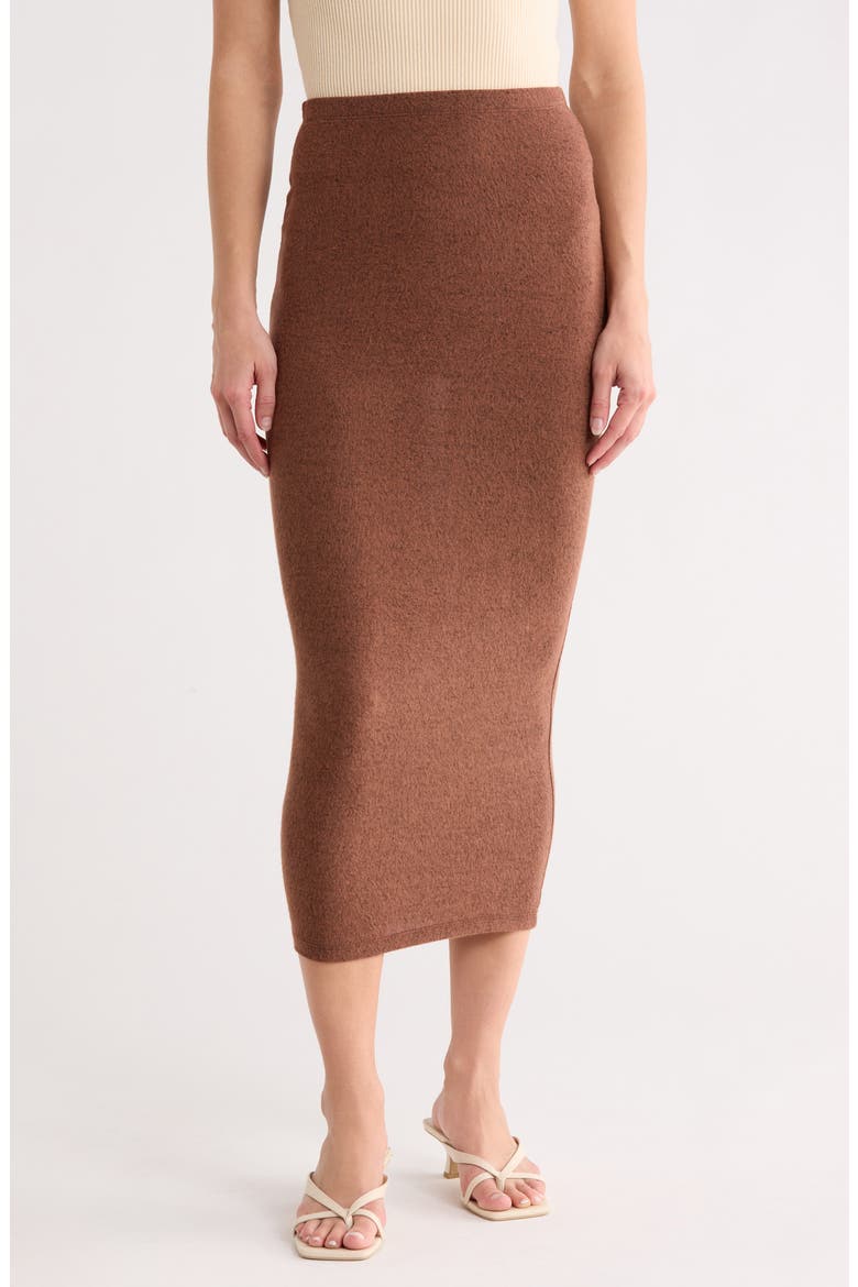 Slit Maxi Skirt, Main, color, RUST