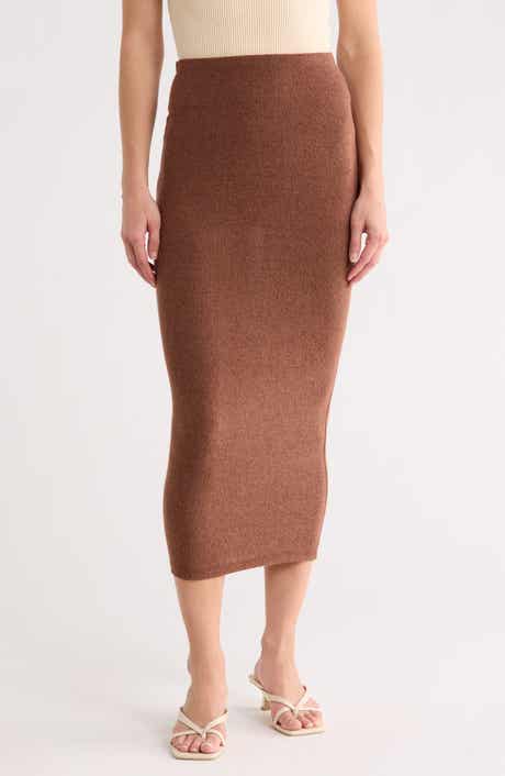 GO COUTURE Slit Maxi Skirt