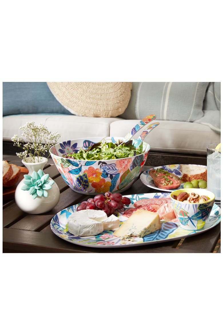 Anthropologie Tropical Melamine Serving Set, Alternate, color, MULTI