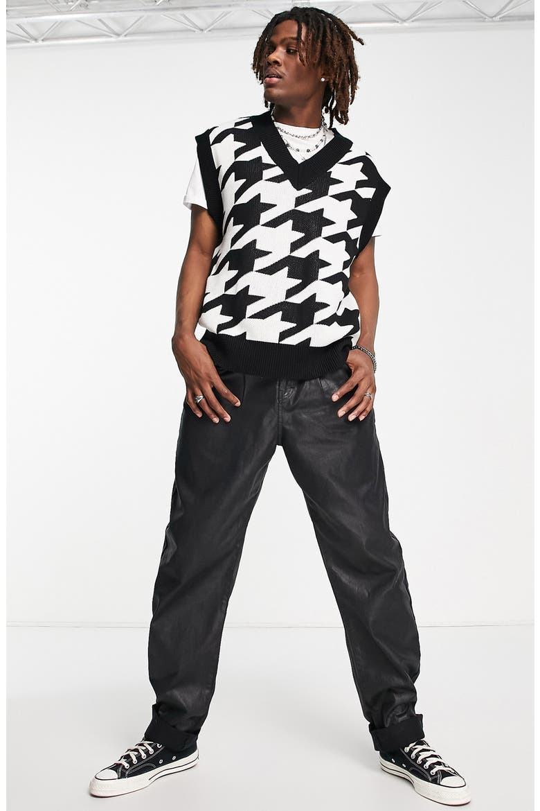 Houndstooth Knit Vest, Alternate, color, MULTI