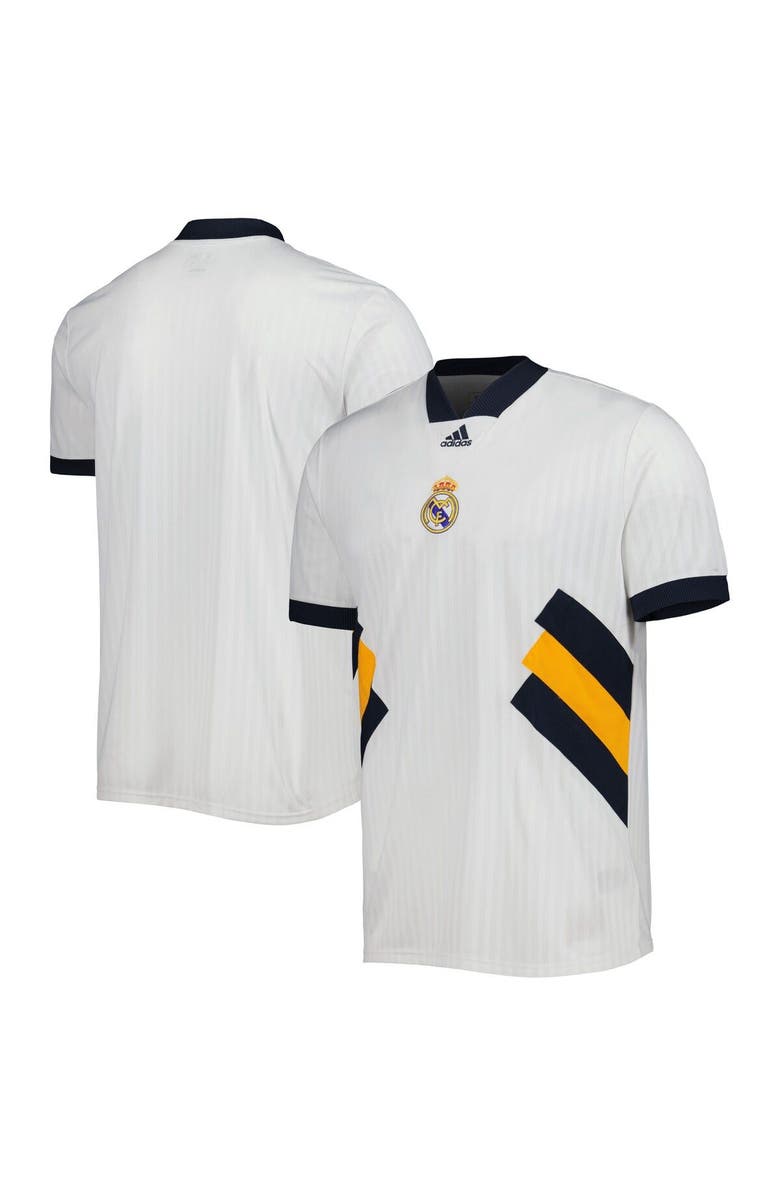 adidas Men's adidas White Real Madrid Football Icon Jersey, Alternate, color,