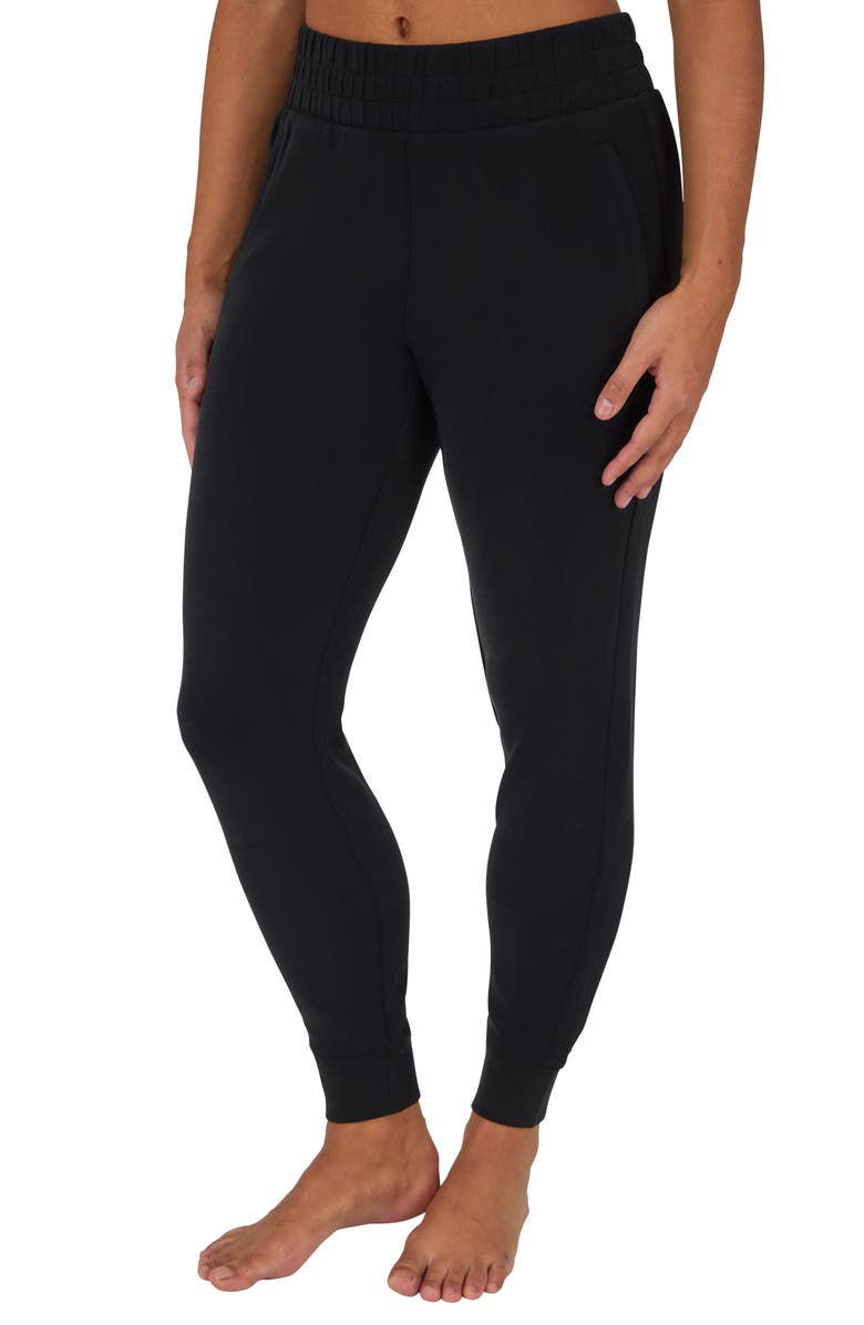 YOGALICIOUS SoftLite District Sandwashed Joggers, Alternate, color, Black