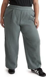 Madewell The Plus Untailored Wide Leg Crop Pants