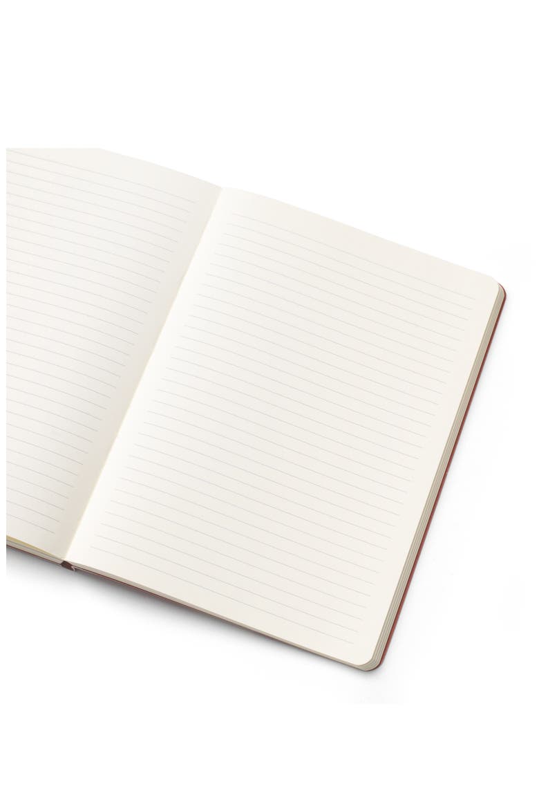 Pink Waves Notebook, Alternate, color, LIGHT/ PASTEL RED