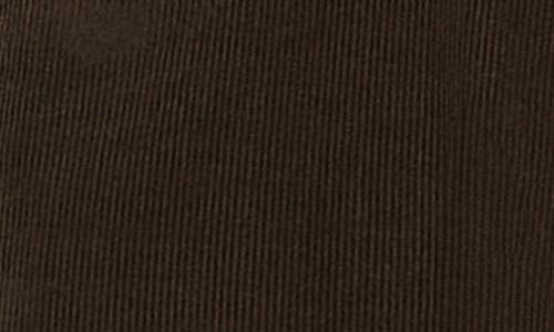 Mango Regular Fit Straight Leg Corduroy Pants In Chocolate