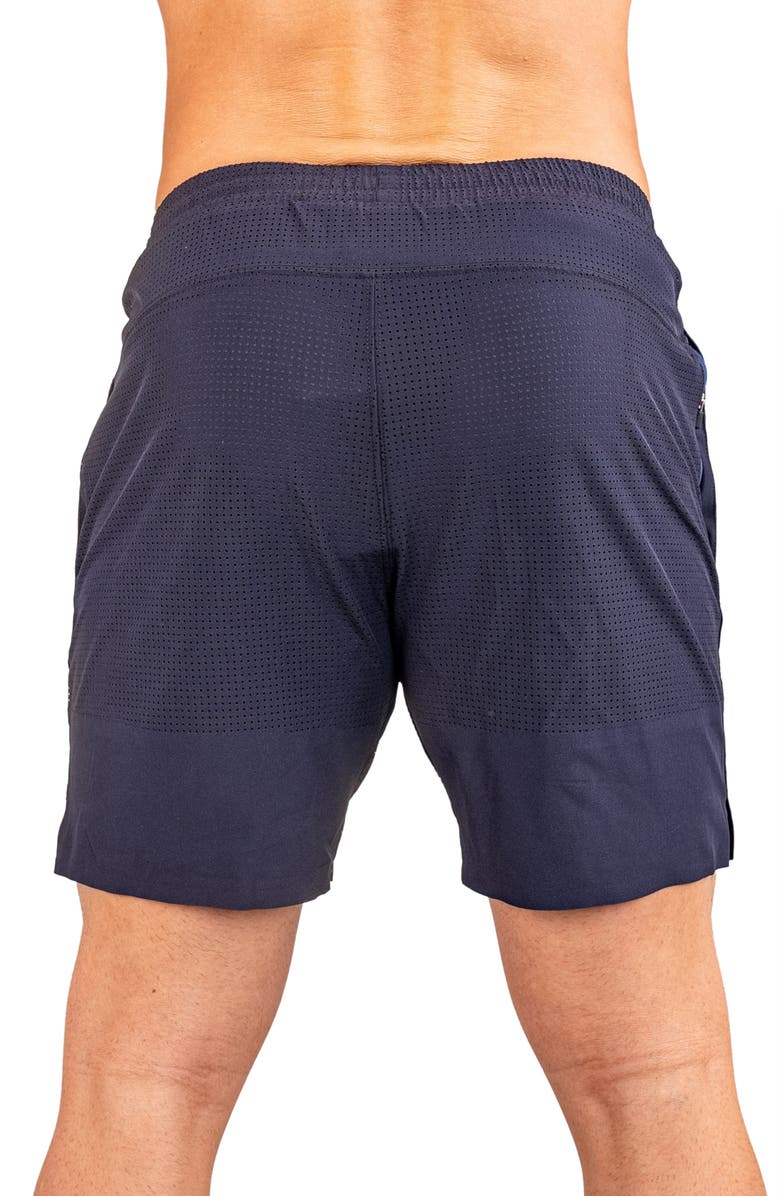 Maceoo Perforated Training Shorts, Alternate, color, Blue
