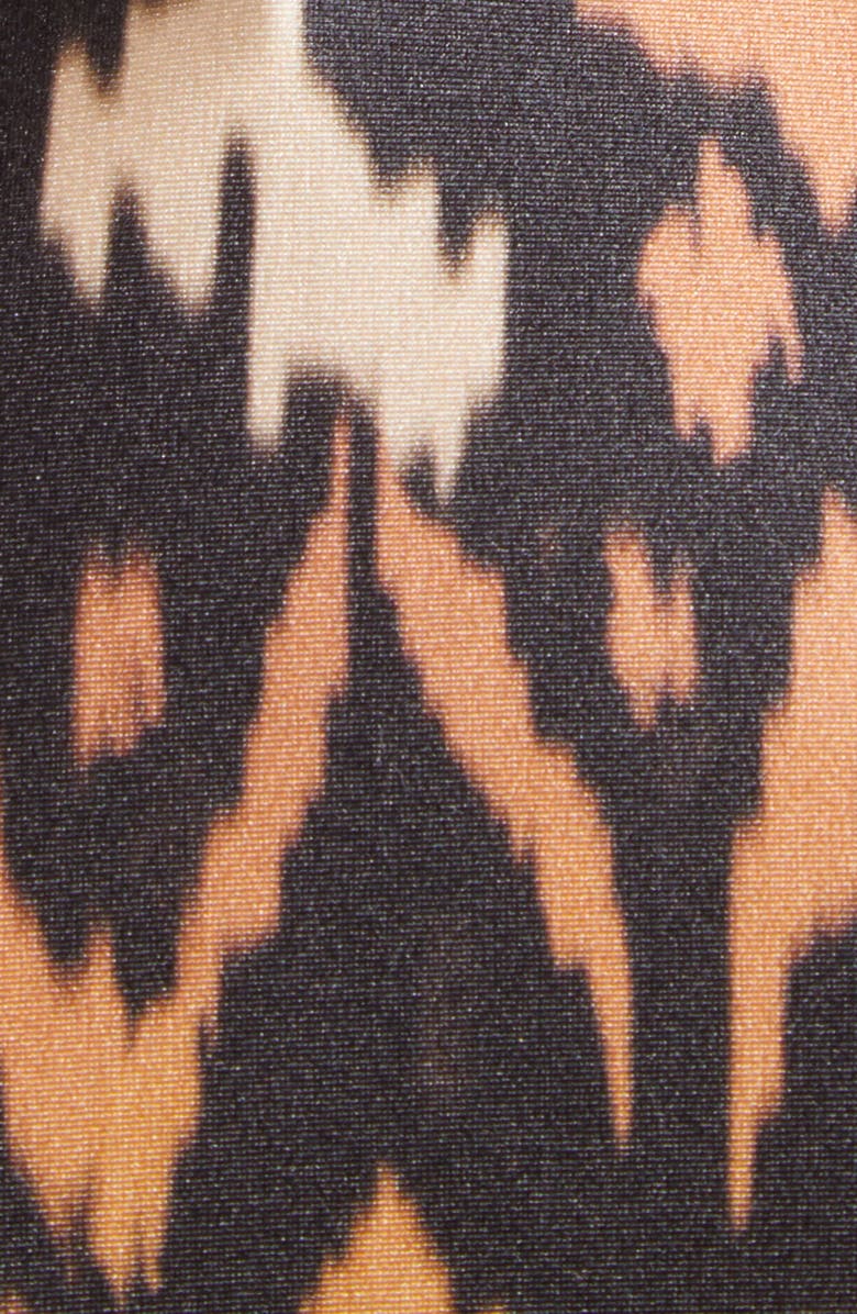 Zimmermann Aster Belted One-Piece Swimsuit, Alternate, color, Charcoal Ikat