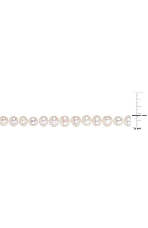 Delmar 7-8mm Cultured Freshwater Pearl Necklace In Metallic