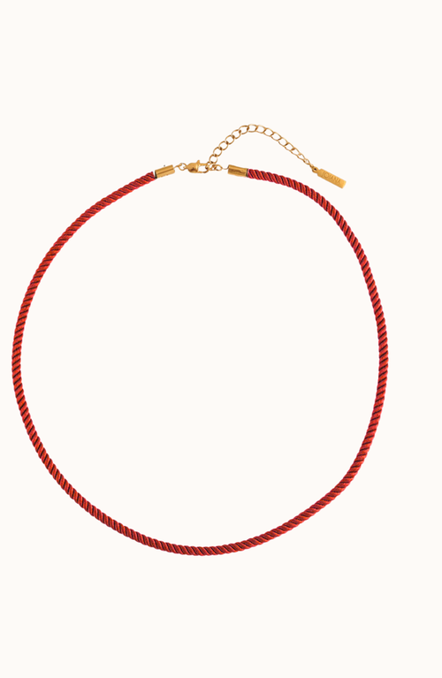 Joiana Jewelry The Rope Necklace In Red