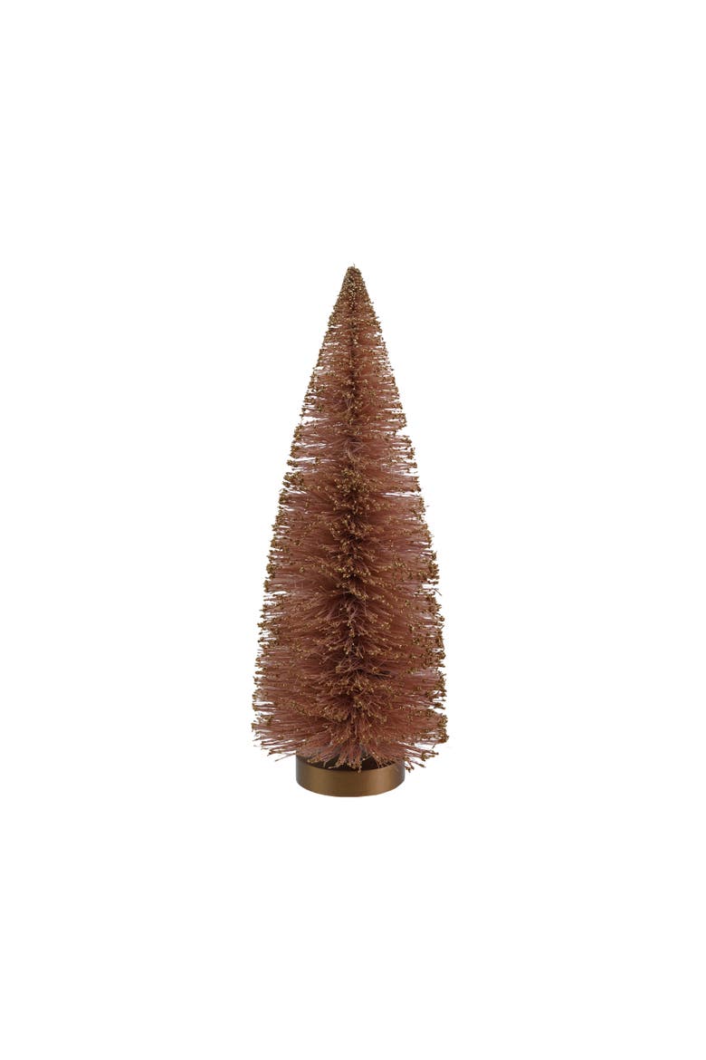 Sisal Bottle Brush Tree with Glitter, Pink, Main, color, Pink