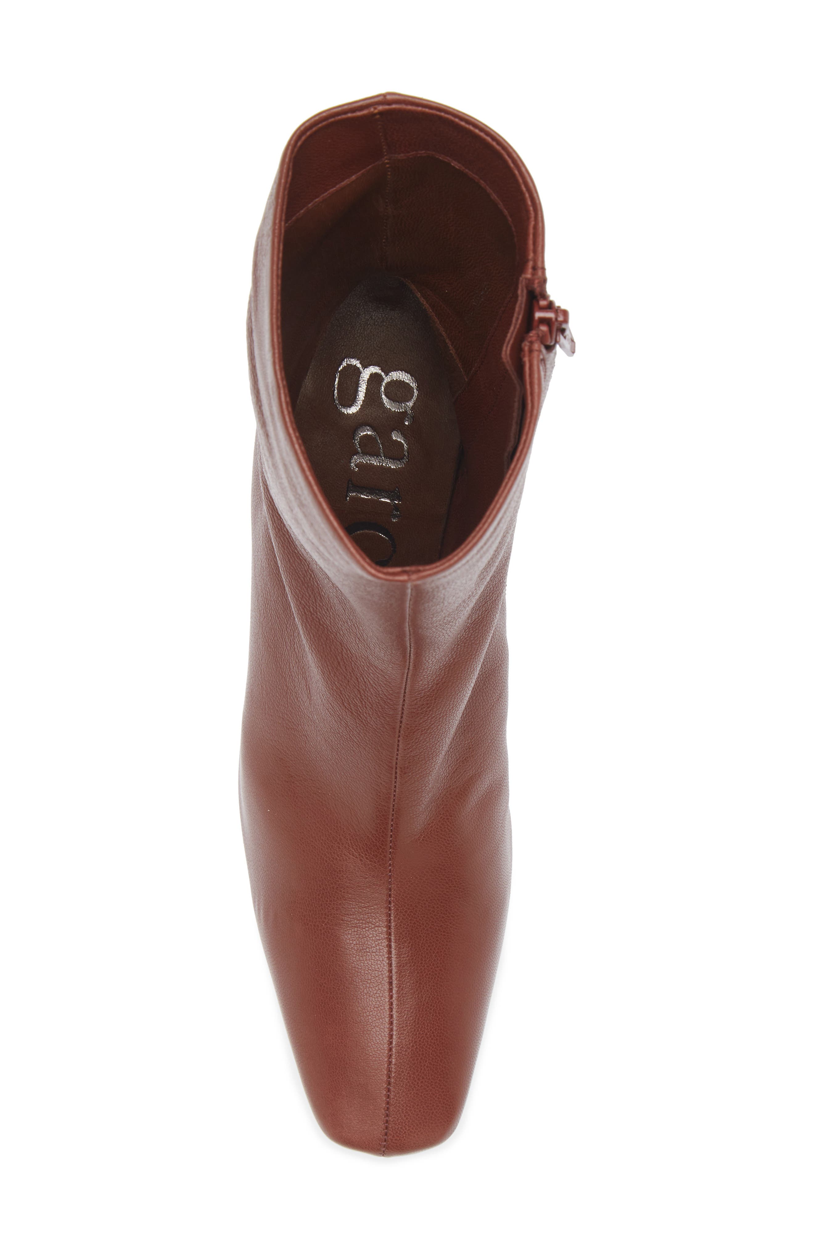 Pedro Garcia Ilisa Block Heel Boot, Alternate, color, Auburn Leather