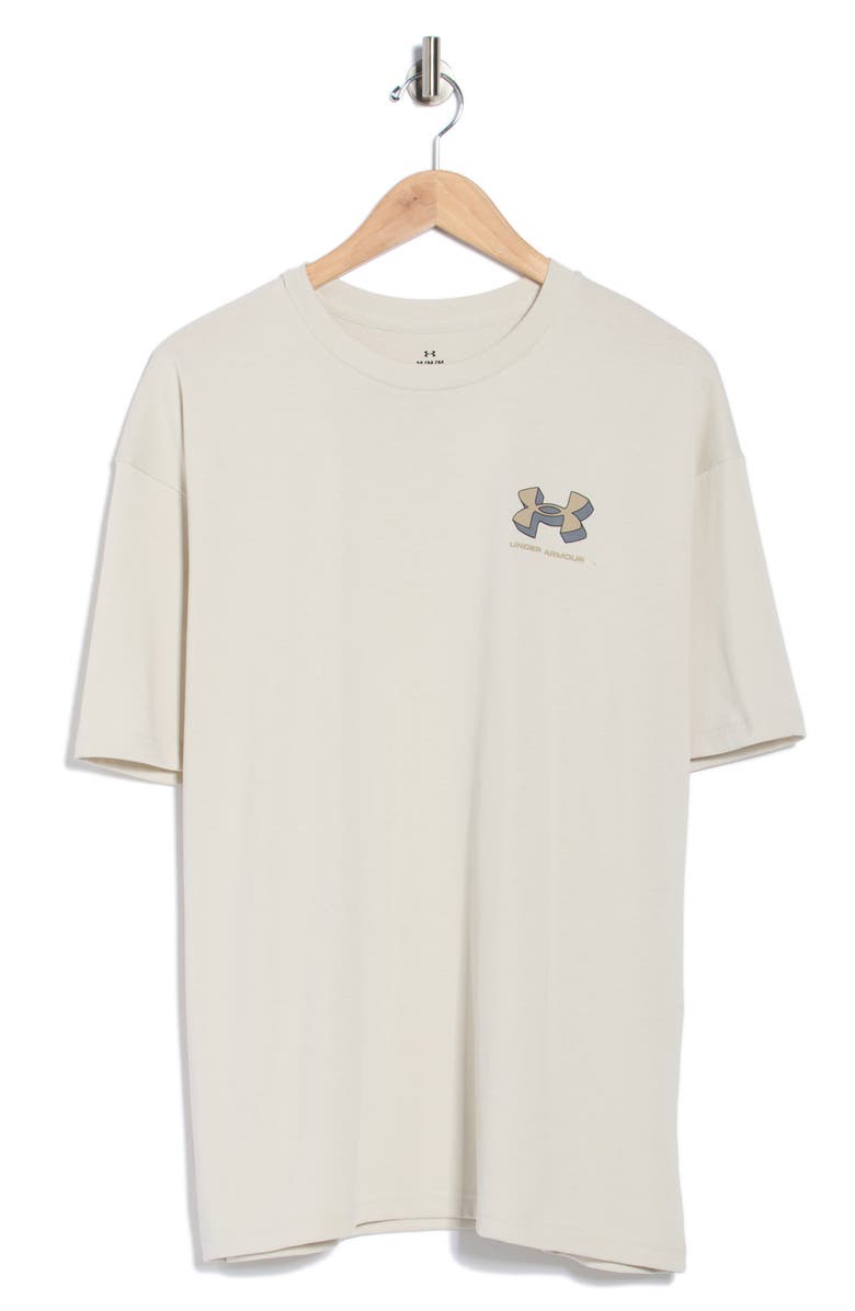 Under Armour Logo Short Sleeve T-Shirt, Alternate, color, Summit White