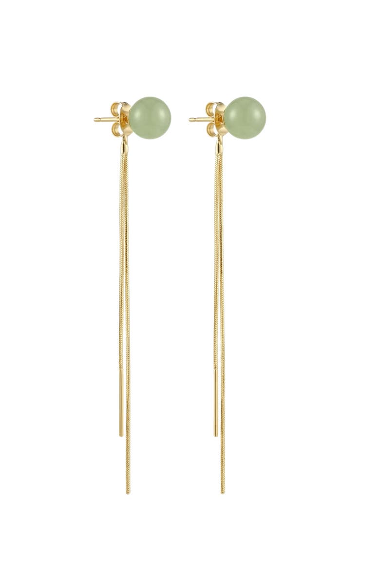 seree Sia Jade drop earrings, Main, color, Light Green