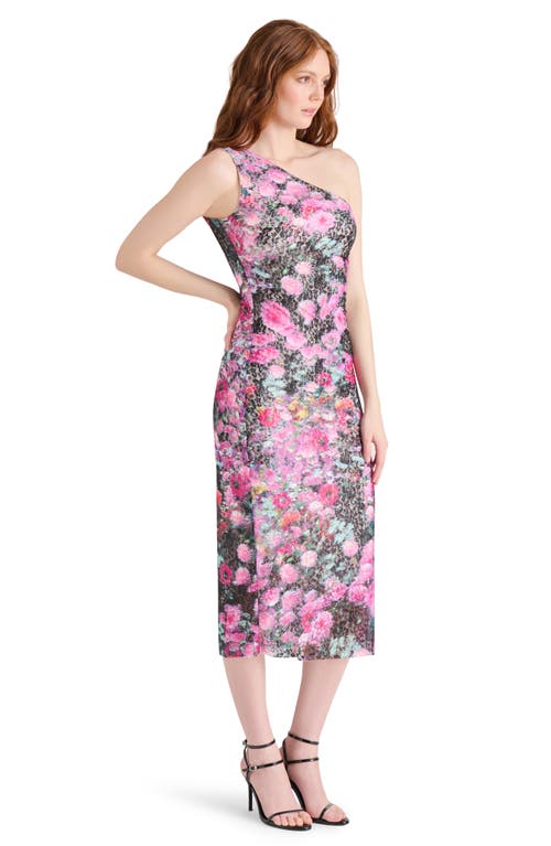 Steve Madden Sacha Floral Lace Body-con Dress In Black Multi