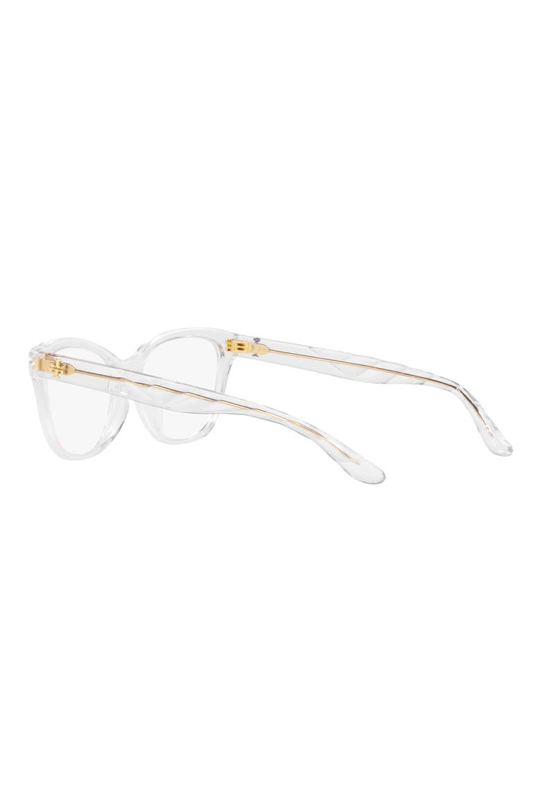 53mm Rectangular Optical Glasses, Alternate, color, CLEAR