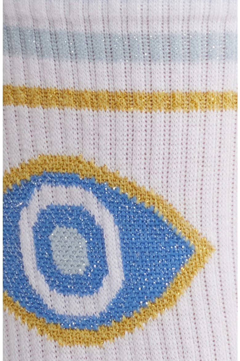 Cotton Blend Crew Socks, Alternate, color, BLUE