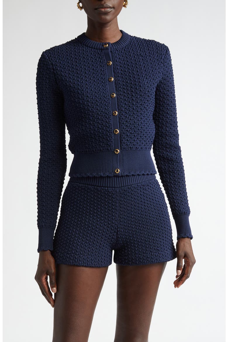 Re-Edition Textured Knit Cardigan, Main, color, MIDNIGHT