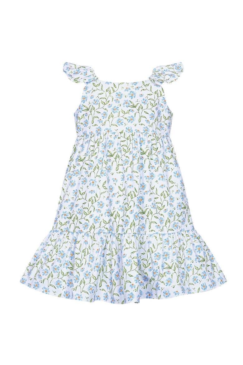 Blue Vines Woven Summer Dress - Toddler & Little Kid, Alternate, color, Blue