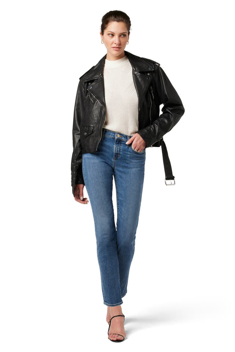The Lara Mid Rise Ankle Cigarette Jeans, Alternate, color, DAZZLING