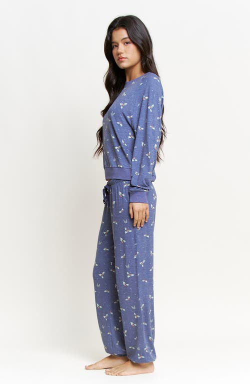 Honeydew Star Seeker Brushed Jersey Pajamas In Blue