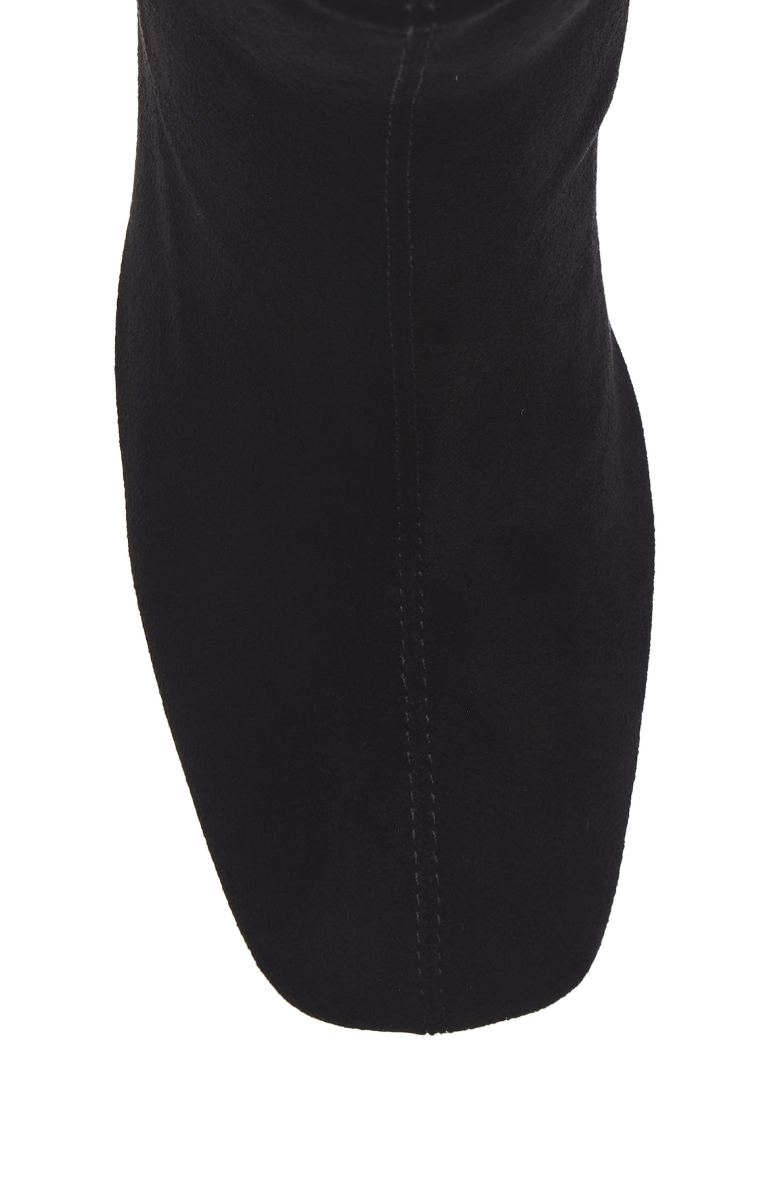 DKNY Cavale Square Toe Bootie, Alternate, color, Black