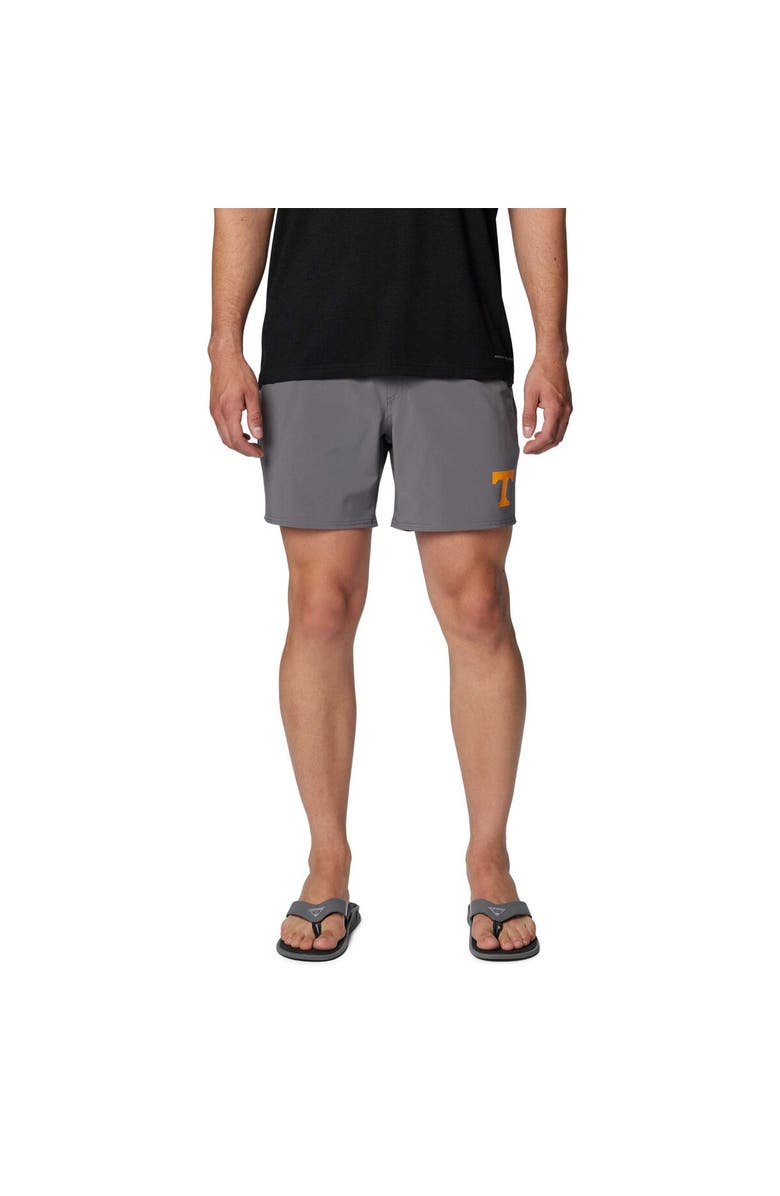 Columbia Men's Columbia Gray Tennessee Volunteers PFG Terminal Roamer<sup>™</sup> Omni-Shade<sup>™</sup> Stretch Shorts, Main, color, Gray