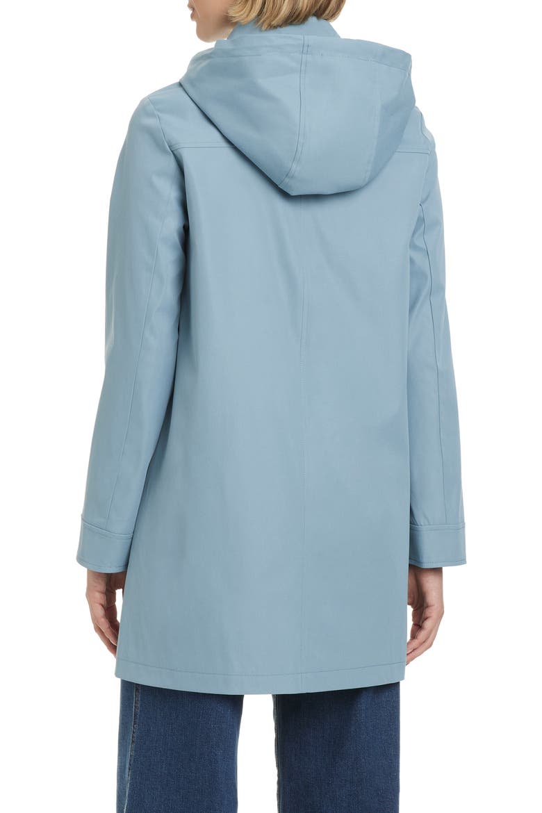 Water Resistant Coat with Removable Hood, Alternate, color, SWORDFISH