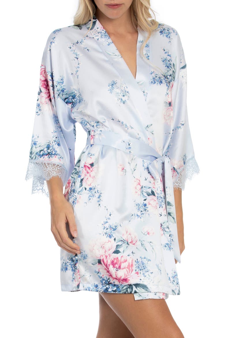 Belmont Satin & Lace Wrap, Alternate, color, DUSTY BLUE