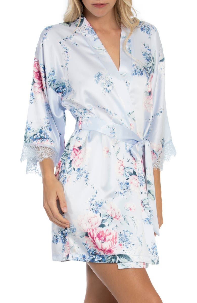 In Bloom by Jonquil Belmont Satin & Lace Wrap, Alternate, color, 