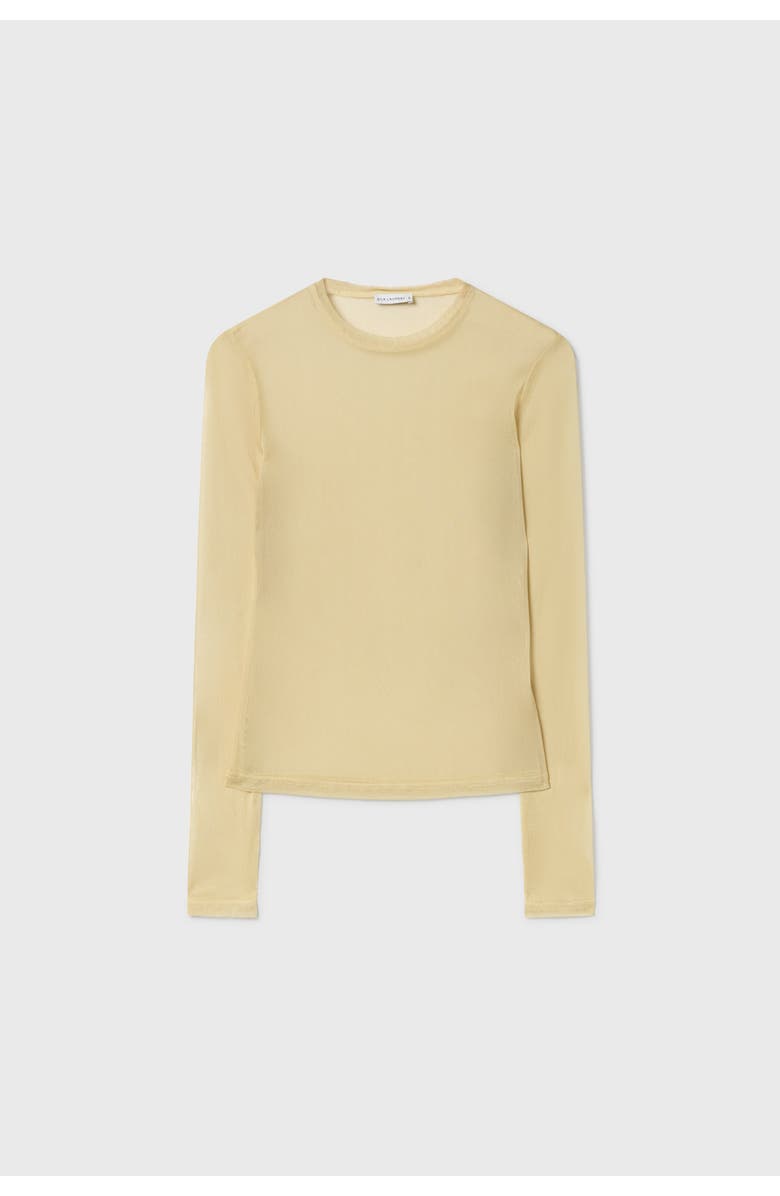 SILK LAUNDRY MESH LONG SLEEVE TOP SHELL, Alternate, color, 