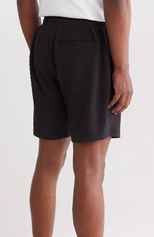 Fleece Factory Jacquard Shorts In Black