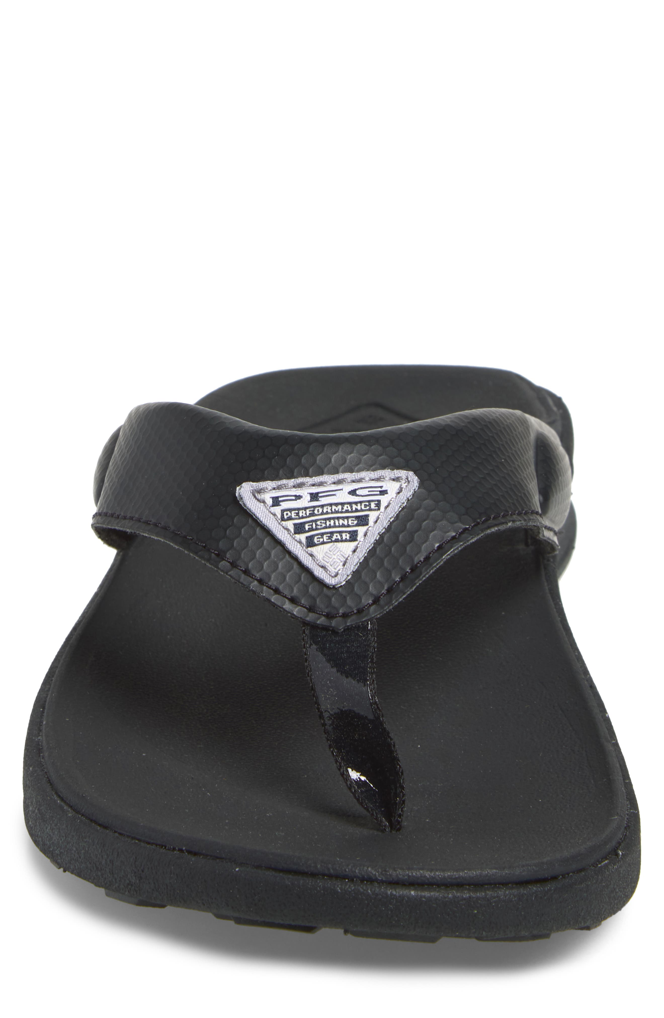 Rostra Beachcomber PFG Flip Flop, Alternate, color, BLACK TITANIUM II