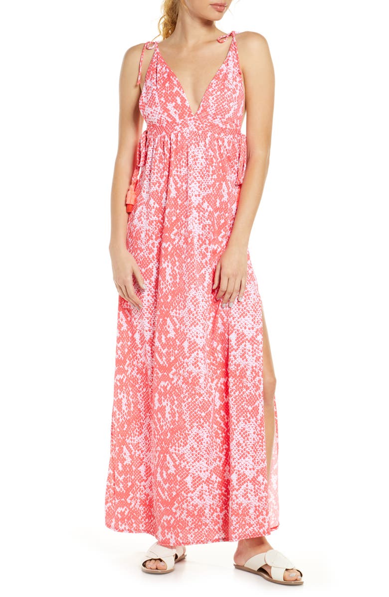 Maaji Summer Girl Maxi Cover-Up Dress, Main, color,